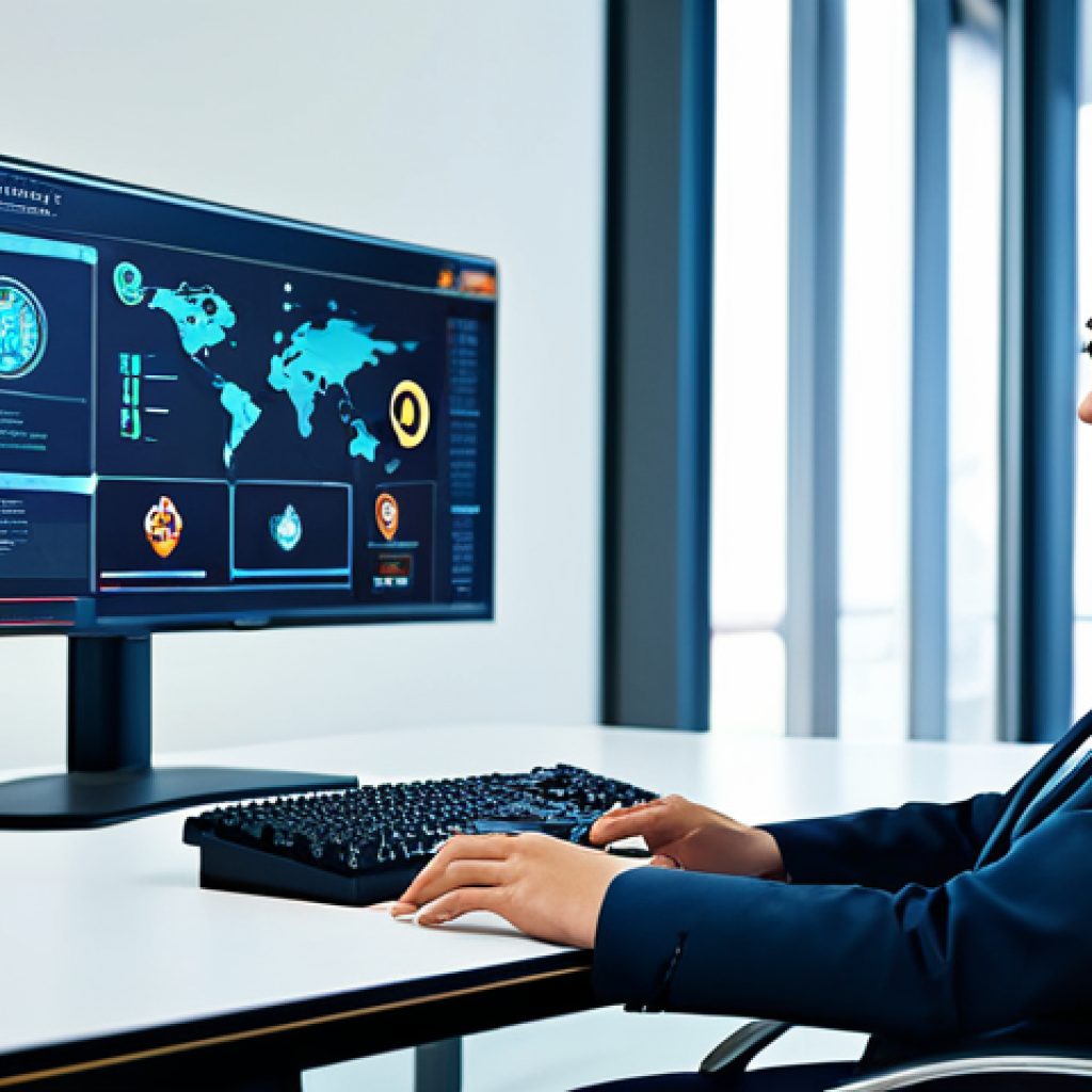A focused professional woman, fully clothed in a modest, modern business suit, sitting comfortably at a sleek, ergonomic desk. She is observing multiple translucent, holographic screens displaying intricate character designs and strategic team layouts from the game 'Reverse: 1999'. The character art on the screens features elegant, diverse figures with historical and fantastical elements, rendered in a high-quality, artistic style. Her expression is one of deep thought and engagement. The setting is a clean, well-lit contemporary office space. Perfect anatomy, correct proportions, natural pose, well-formed hands, proper finger count, natural body proportions. Professional photography, high resolution, soft lighting, appropriate content, safe for work, fully clothed, family-friendly.