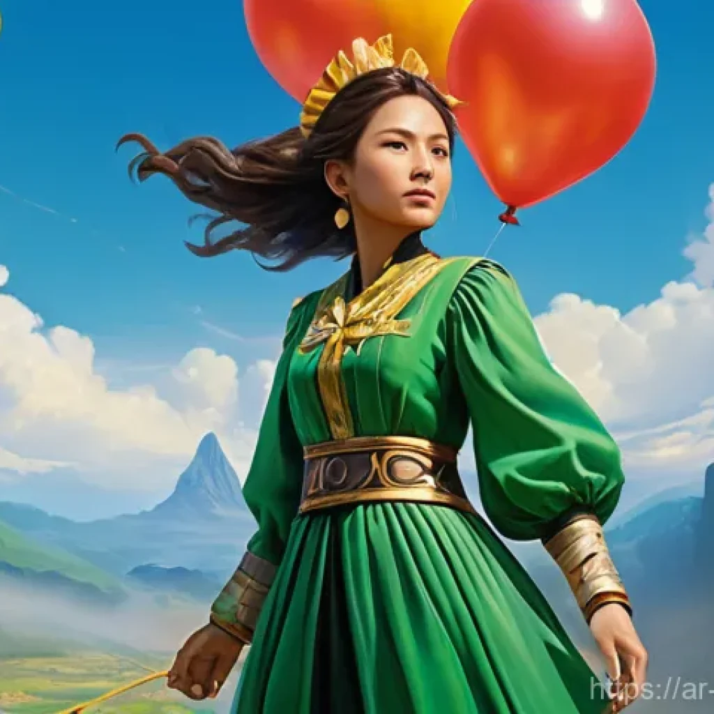 리버스 1999 3성 캐릭터 활용법 - **Prompt:** A dynamic, heroic full-body shot of "Balloon Party" from "Reverse: 1999" in mid-action, ...