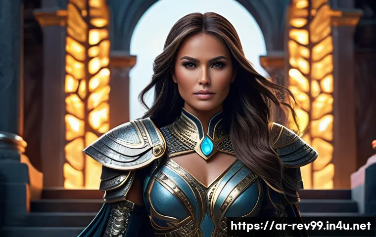 리버스 1999 글로벌 업데이트 리뷰 - **Prompt 1: New Character Unveiling**
    "A powerful and elegant female character, Melania, with lo...