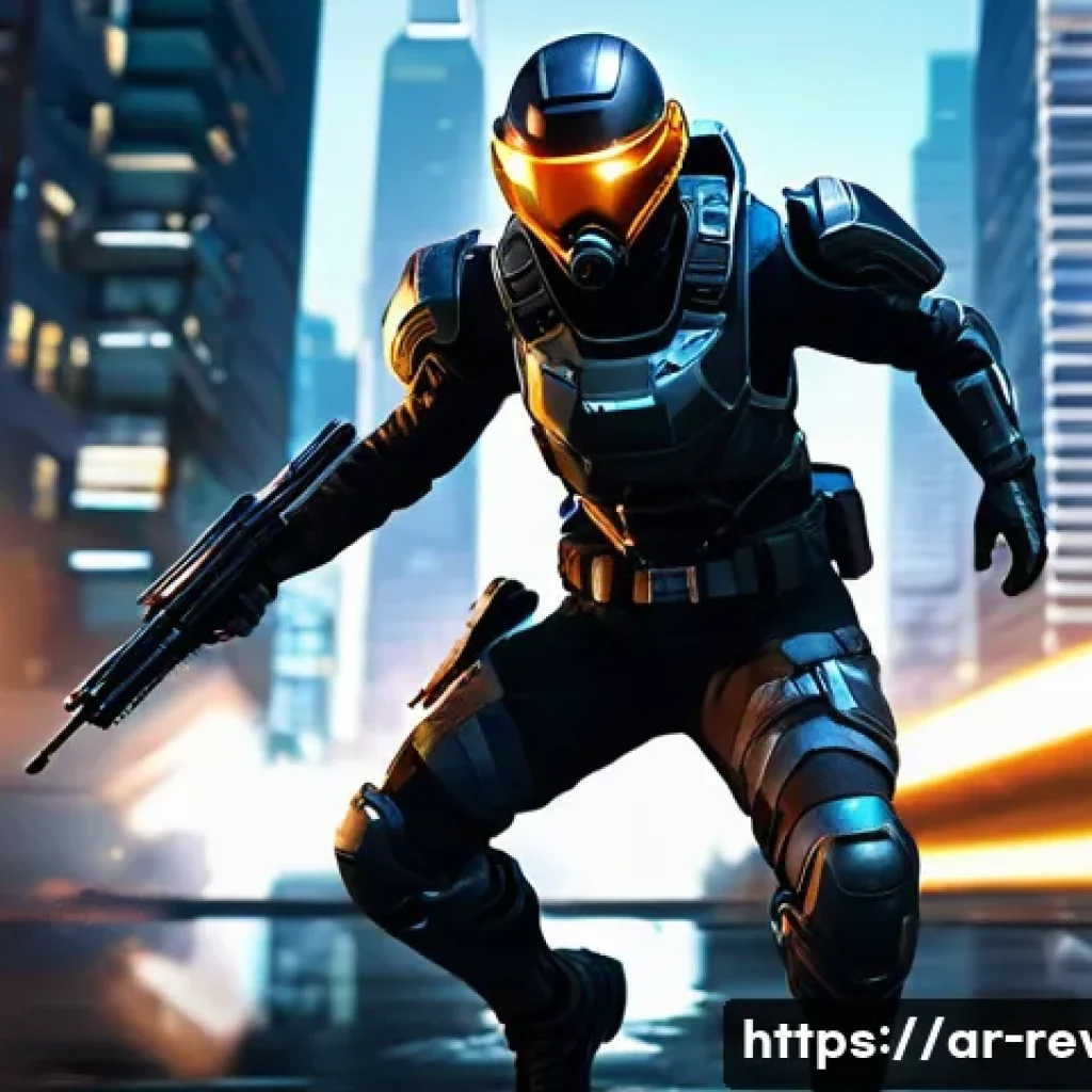 리버스 1999 고급 유저 가이드 - A dynamic action scene from the game "Reverse: 1999," showing a tactical character mid-jump and slid...