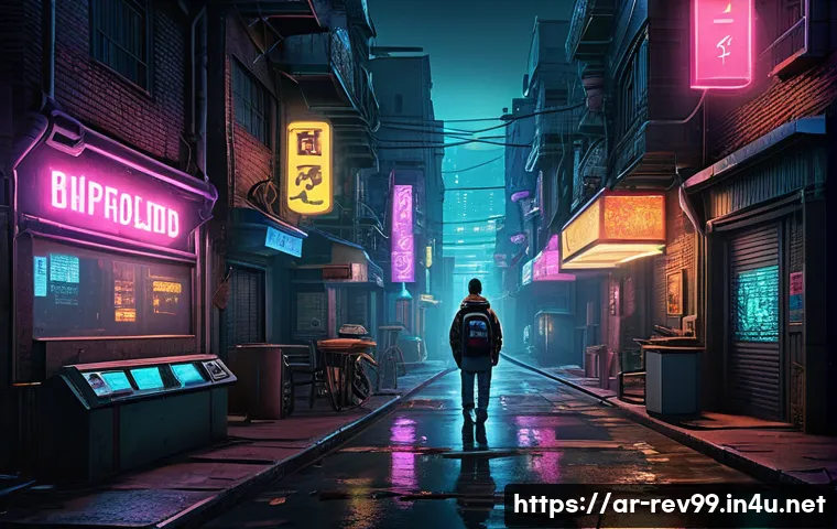 리버스 1999 테마 음악 모음 - A mysterious and suspenseful digital game environment inspired by the 1990s, featuring dimly lit urb...