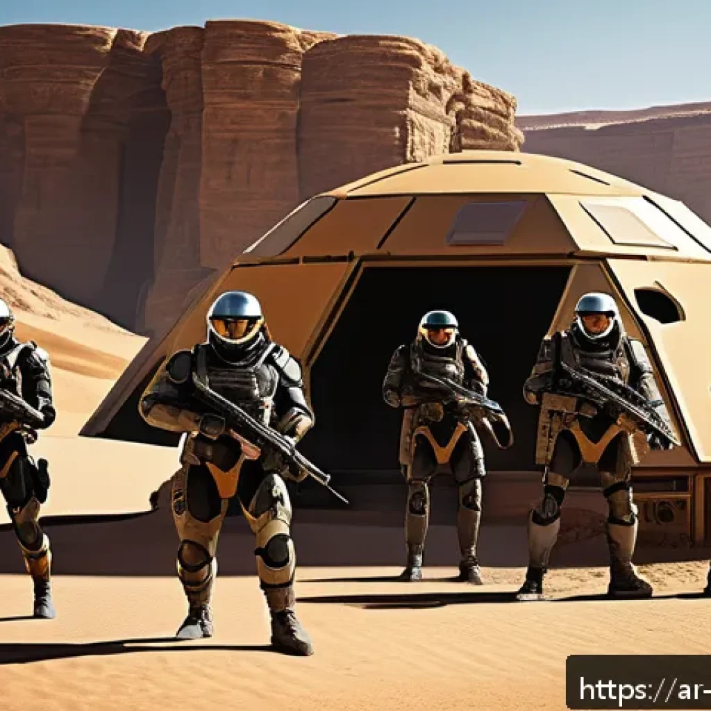 리버스 1999 초보 유저 가이드 - A strategic battle scene from Reverse:1999 set in a futuristic desert environment with advanced meta...