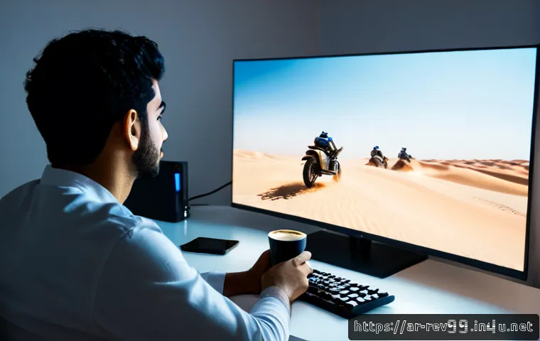 Home 15 리버스 1999 필수 가이드 영상 - Photorealistic Arab young adult gamer in a modern Riyadh apartment, seated at a clean desk watching ...